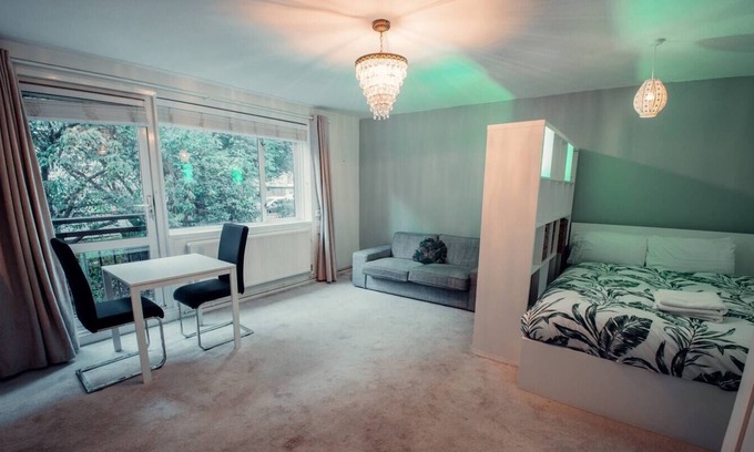 Brownswood Apartamento | Bright & welcoming studio apt. Sleeps 4. Nr tube