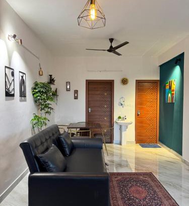 Agara Apartamento | Bruno Garden View a 1 BHK cozy stay at E city phase1