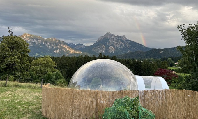 Fuessen Alquiler De RV | Bubble Tent Füssen im Allgäu mit traumhaftem Blick auf Schloss Neuschwanstein
