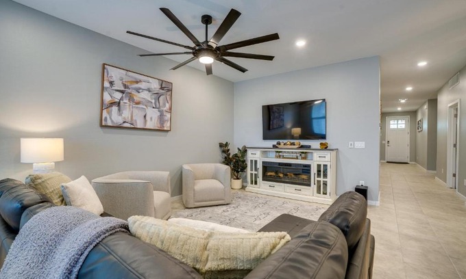 Maricopa County Casa | Buckeye Verrado Area Home with Pergola and Fire Pit