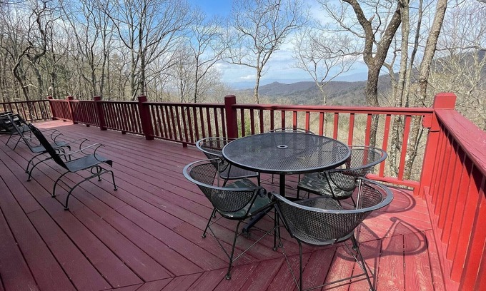Unaka Chalet De Esquí | Buddy's Mountain View - mountain views