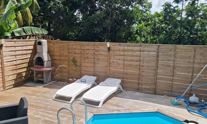 Lepinay Casa | Bungalow Emeraude, F3 with private pool in Sainte Luce, Martinique