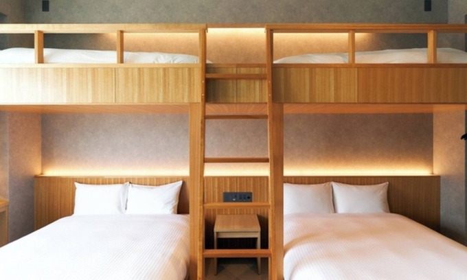 Maejima Hotel | Bunk Bedroom 4 beds | Room only / Naha Okinawa