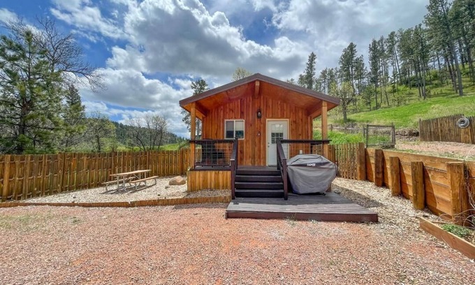 Hermosa Cabina | Bunk House At Gold Creek: Rustic Lux Cabin Near Mt. Rushmore & Custer State Park