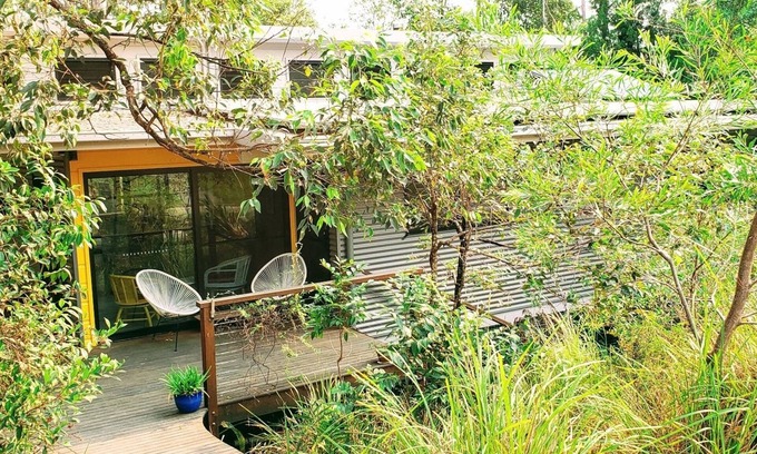 Valla Beach Casa | Bloque de Bush y el océano! Un ganador, los árboles, la vida silvestre y el sonido del océano!