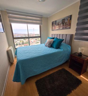 Rancagua Apartamento | Cómoda y central habitacion matrimonial baño privado y parcking