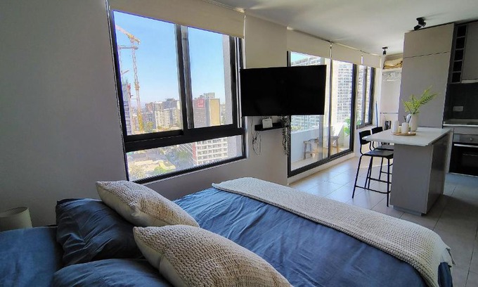 Nunoa Apartamento | Cómodo y hermoso Studio cercano Plaza Egaña