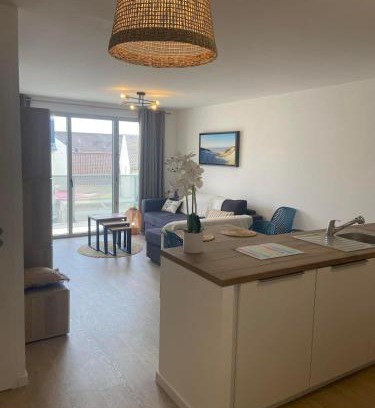 Fort-Mahon-Plage Apartamento | Côté Mer, appartement neuf à 200m de l'océan