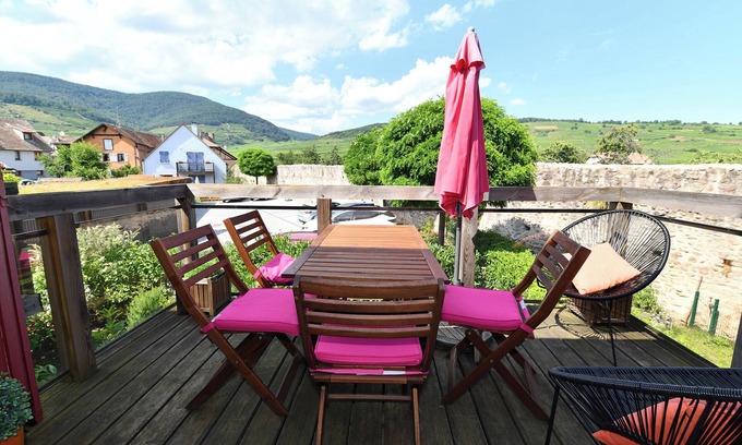 Kientzheim Apartamento | Apartamento *** 2 dormitorios 4/6 personas con estacionamiento en Kaysersberg-Vineyard