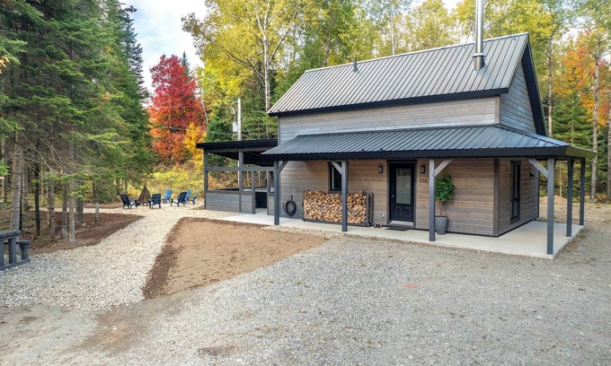 Sainte-Euphemie-sur-Riviere-du-Sud Chalet De Esquí | Chalet des Pins Rouge - Spa