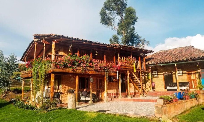 Guatavita Chalet De Esquí | Cabaña 10min de termales, zonna bbq!
