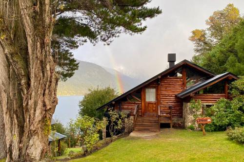 San Carlos de Bariloche Cabina | Cabañas Villa Labrador con costa de lago