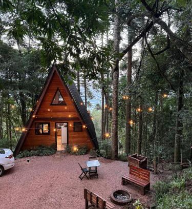 Nova Petropolis Apartamento | Cabanas da Mata Com Vista para as Montanhas na Serra Gaúcha