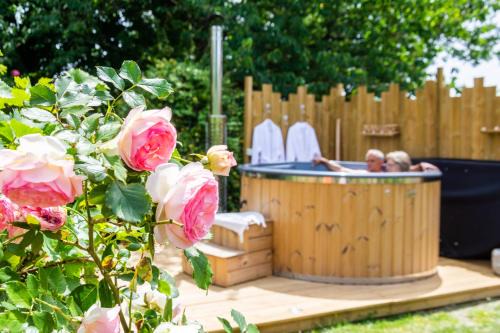 Asnieres sur Vegre Chalet De Esquí | Cabane en bois avec bain nordique