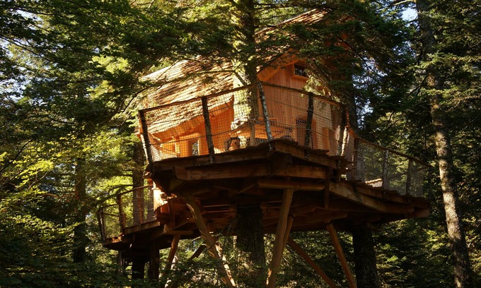 La Tour-dʼAuvergne Cabina | Cabane Meïzou Matà-Cabaña de madera-Baño Privado-Vista al bosque