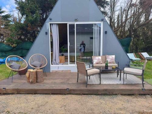 Plouzane Otro | Cabane Tipi près du phare du Minou en pleine campagne GR34 vélo calme isolé ferme