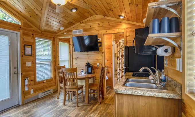 Dickerson Run Cabina | Cabin 5 - Beautiful spacious cabin w/loft and lots of windows! Breathtaking view with facing the river.