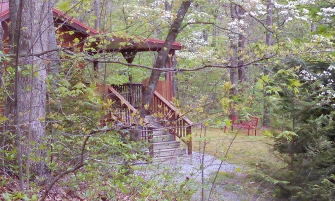 Hendersonville Cabina | Un romántico retiro rural de 1 dormitorio y 20 acres - Cerca de Asheville