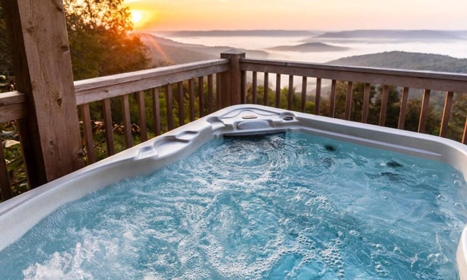 Ponca Condominio | Cabin X w/ Hot Tub & Beautiful Views
