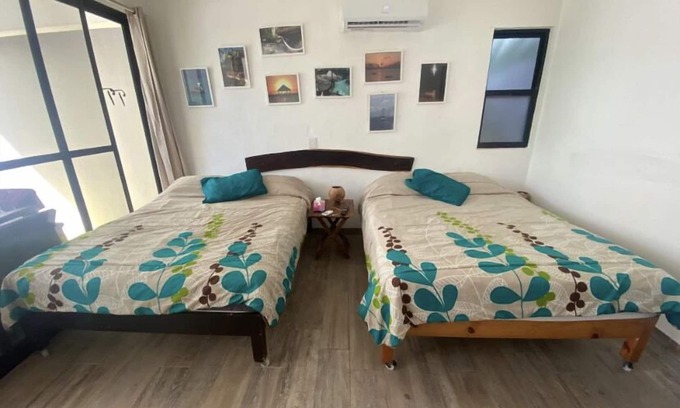 Puerto Morelos Cabina | ESTUDIO “TT” en planta baja y a una cuadra de la playa