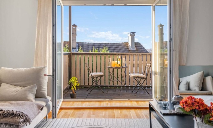 Sandviken Apartamento | Calm Surroundings in Sandviken W/Washer & dryer