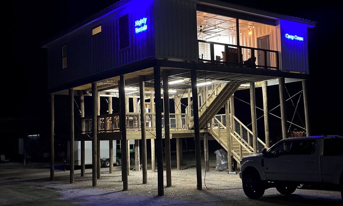 Delacroix Casa | Camp Conex a Shipping Container in Shell Beach, LA
