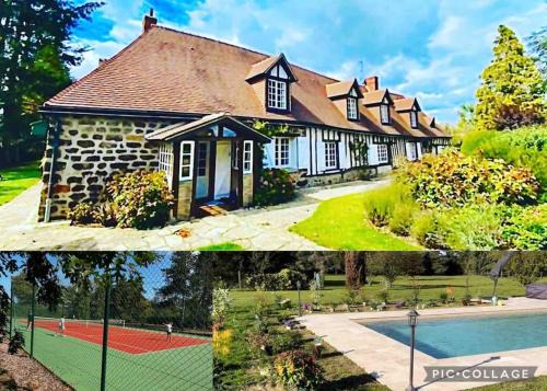 Francheville Casa | Campagne Normandie Tennis Piscine Billard 12 Pers