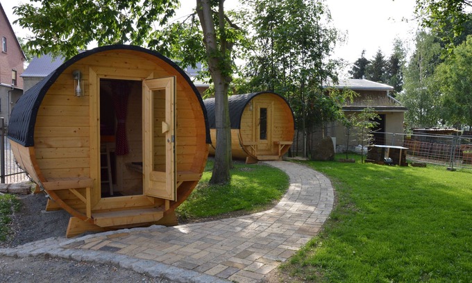 Krostitz Alquiler De RV | Camping Barrel Bunge 1 with Shared Garden and Wi-Fi