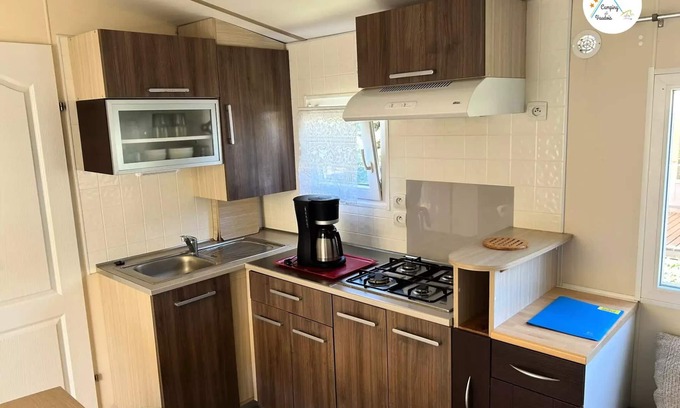 La Rouviere Casa | Camping de Vaudois *** - Mobil-Home Shelbox 4 people