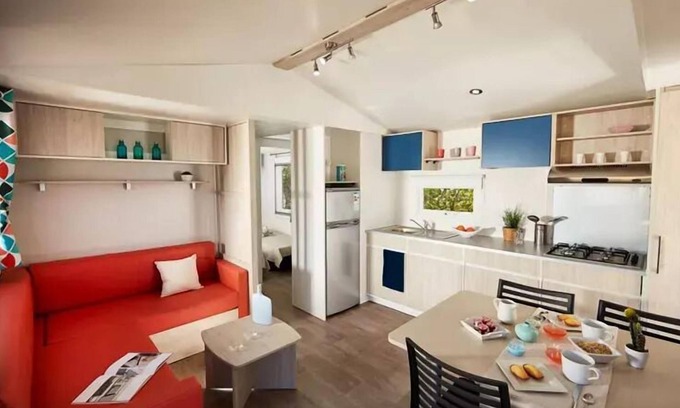 Noyelles-sur-Mer Casa | Camping de La Roselière ** - Casa móvil 4 piezas 6/7 personas