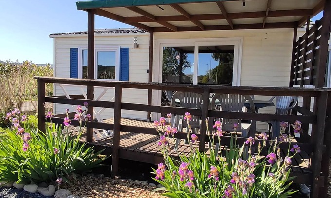 Massillargues-Attuech Casa | Camping l'Olivier *** - Casa móvil 4 Habitaciones 6 Personas