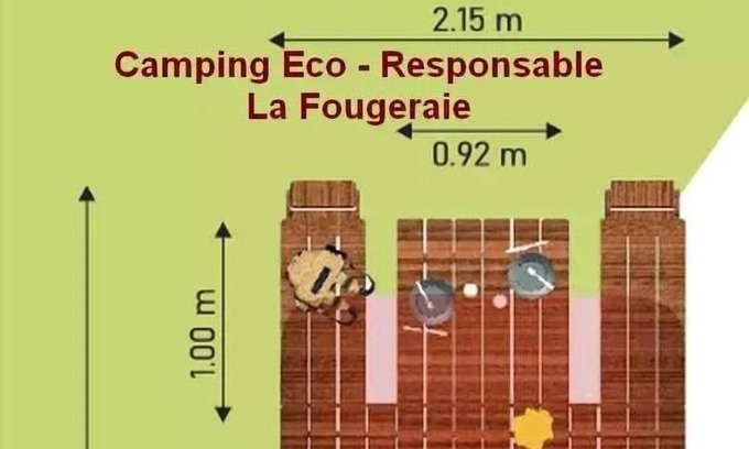 Saint-Leger-de-Fougeret Casa | Camping LA FOUGERAIE *** - Cocoon Pond 2 people