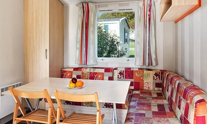 Saint-Yvi Casa | Camping Le Bois de Pleuven **** - Casa móvil Apartamento clásico de 4 habitaciones 6 personas