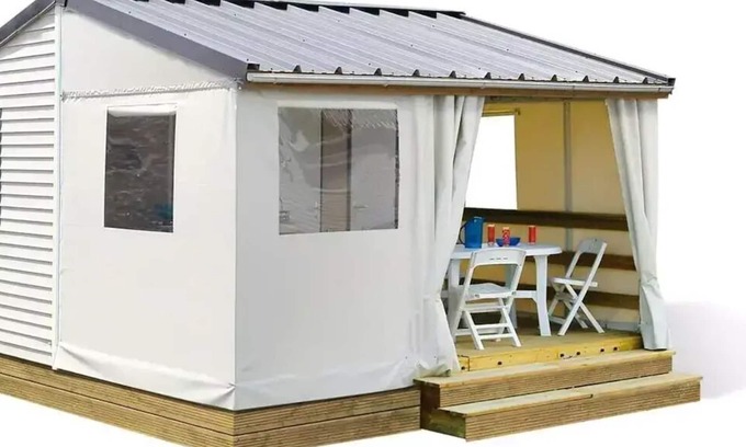 Marcillac-Saint-Quentin Casa | Camping Le Pont de Mazerat **** - Tit'Home: A perfect compromise between the tent and the 5-person mobile home
