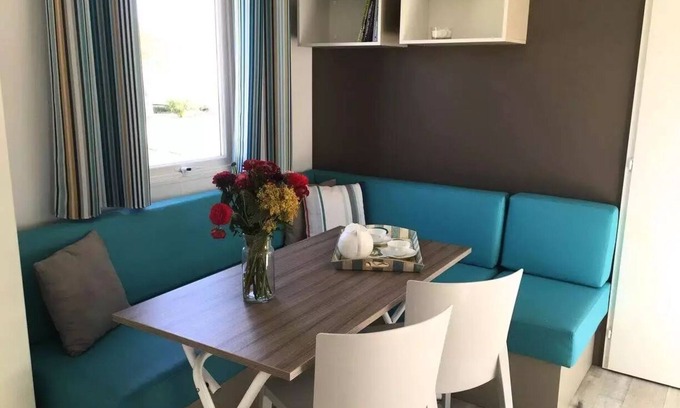 Saint-Nazaire Casa | Camping Les Fontaines *** - Casa móvil Olivier 3 Habitaciones 6 Personas