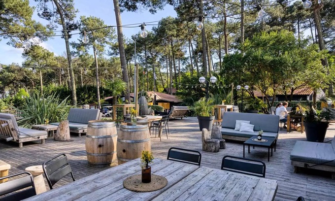 Biscarrosse Chalet De Esquí | Camping Slow Village Biscarrosse Lac*** - Cabane Tribu 5 rooms 8 people