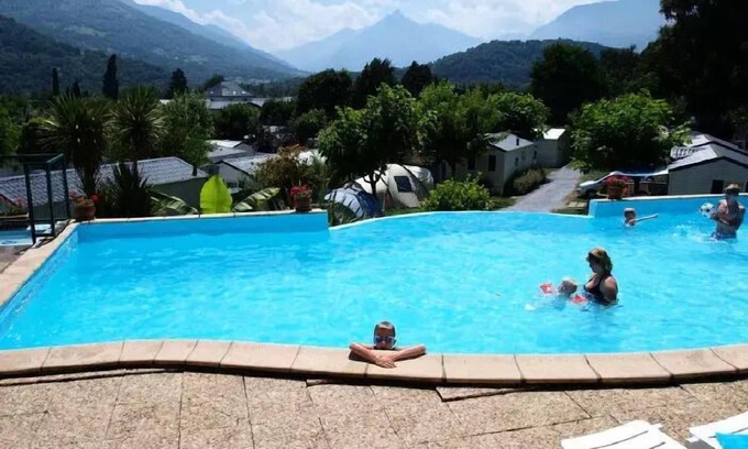Ayzac-Ost Casa | Camping Soleil du Pibeste* - Mobile home PIC DU MIDI - 2 bedrooms = sheets + towels + cleaning for 3 people