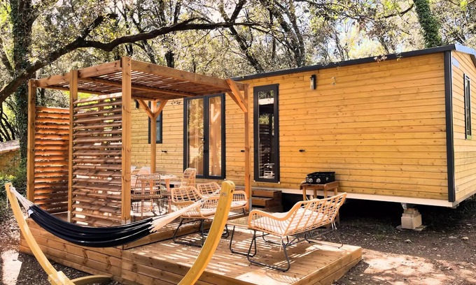 Cendras Casa | Camping Sunêlia La Clémentine **** - Lodge Sunêlia Luxe 33m² - 3 chambres 6 personnes