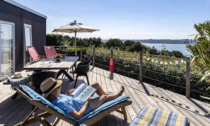 Saint-Cast-le-Guildo Casa | Campsite Le Chatelet***** - Premium 3-room mobile home for 4 people - sea view