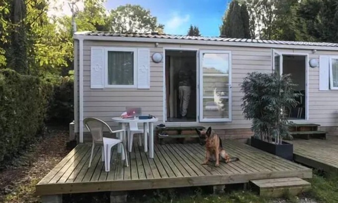 Saint-Leu-dEsserent Casa | Campsite Le Pré des Moines *** - Mobile home ROMARIN +++ 1 bedroom 2 people