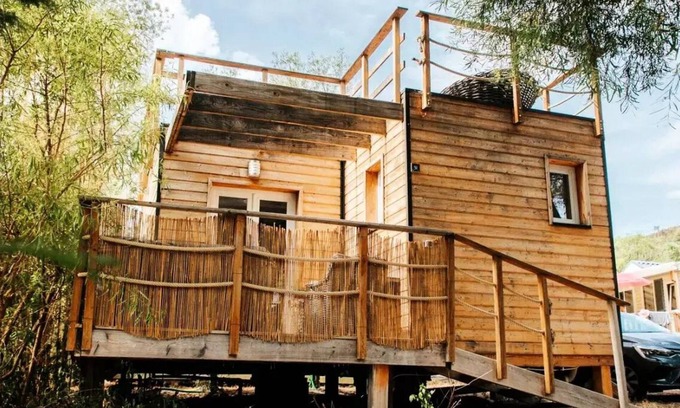 Bormes-Les-Mimosas Chalet De Esquí | Campsite Lou Cabasson *** - Chalet Le Cap SPA (Max 2 adults) 2 persons