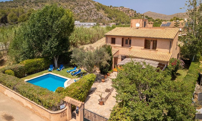Puerto de Pollensa Chalet De Esquí | Can Xisco para 8 con piscina en Pollensa a 400mt del mar