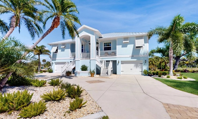 Cape Haze Casa | Canal-side monthly rental with private dock, heated pool, kayaks, & beach access