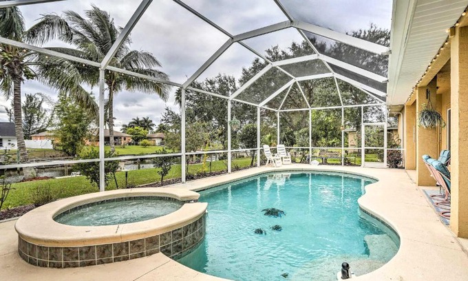 Caloosahatchee Casa | Canalfront Cape Coral Home with Private Dock!