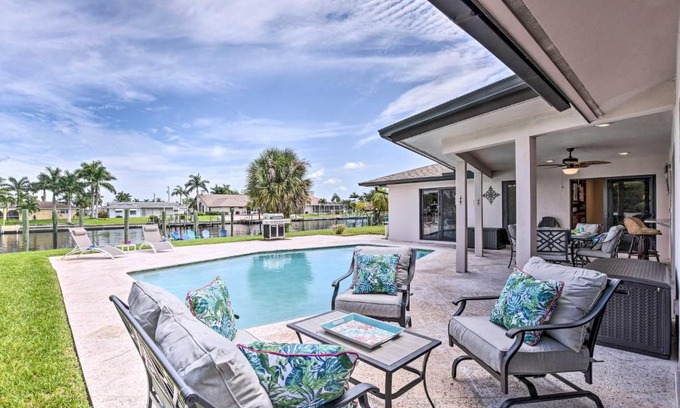 Caloosahatchee Casa | Canalfront Cape Coral Home with Private Dock!
