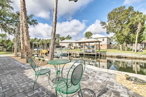 Indian Waters Casa | Canalside Crystal River Home with Dock and Kayaks