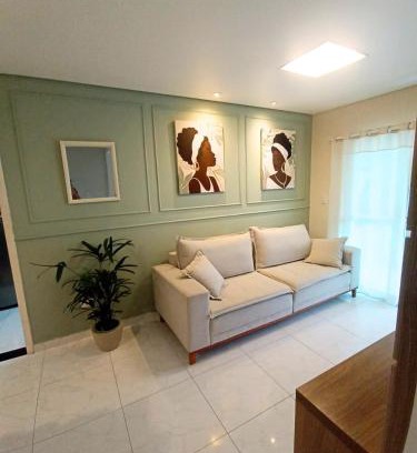 Canto do Forte Apartamento | Canto do Sossego -150mt praia Canto do Forte - Mar próprio para banho!