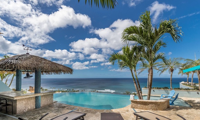 Puntas Casa | Casa caribeña con vista panorámica al mar y piscina infinita