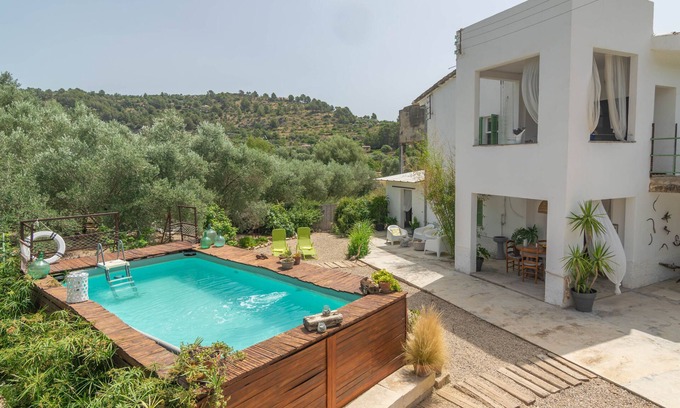 Mancor de la Vall Casa | CAS ROIG - Chalet con piscina privada en Mancor de la Vall. WiFi Gratis