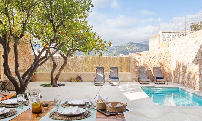 Campanet Cabaña | Cas Sovis - Preciosa casa de pueblo con piscina y terraza en Campanet